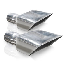 Carica l'immagine nel visualizzatore di Gallery, Stainless Works Hot Rod Box Exhaust Tips 2.5in Inlet