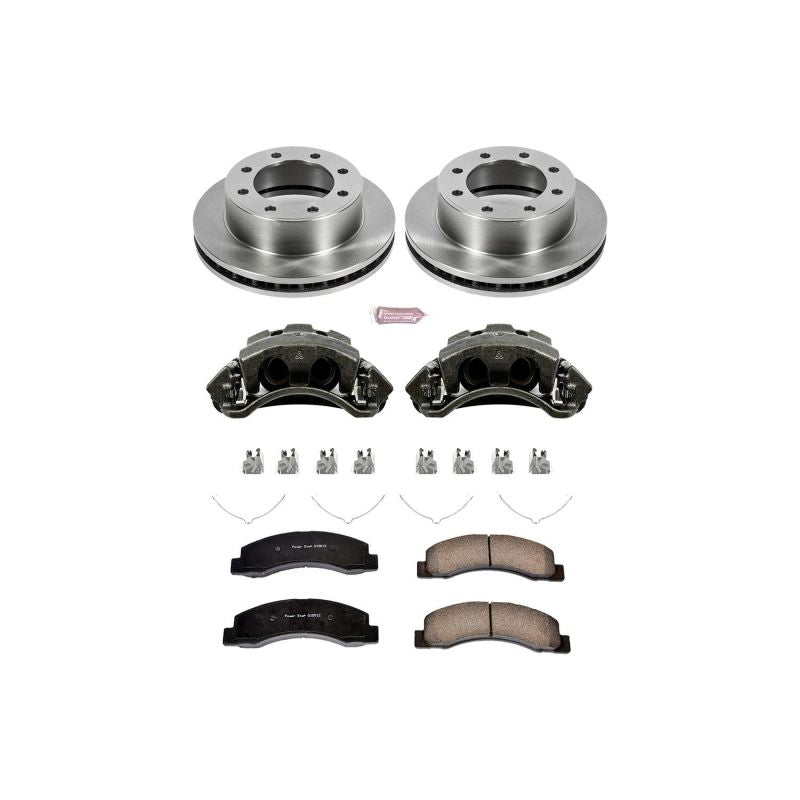 Power Stop 00-05 Ford Excursion Autospecialty Kit w/ Calipers - Front - 2to4wheels