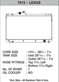 CSF 01-05 Lexus IS300 Radiator