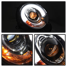 Laden Sie das Bild in den Galerie-Viewer, Spyder Mini Cooper 2007-2012 Projector Headlights Halogen Model Only - DRL Black PRO-YD-MC07-DRL-BK