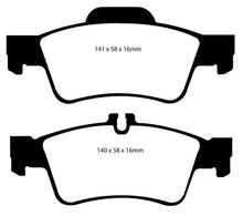 गैलरी व्यूवर में इमेज लोड करें, EBC 04-06 Mercedes-Benz CL500 5.0 Yellowstuff Rear Brake Pads