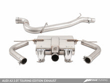 Cargar imagen en el visor de la galería, AWE Tuning Audi 8V A3 Touring Edition Exhaust - Dual Outlet Chrome Silver 90 mm Tips