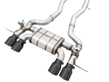 Laden Sie das Bild in den Galerie-Viewer, AWE SwitchPath Catback Exhaust for BMW G8X M3/M4 - Diamond Black Tips
