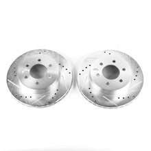 गैलरी व्यूवर में इमेज लोड करें, Power Stop 97-02 Dodge Dakota Front Evolution Drilled &amp; Slotted Rotors - Pair
