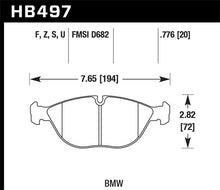 Carica l&#39;immagine nel visualizzatore di Gallery, Hawk 04-06 Audi TT Quattro / 04-05 VW Golf R32 DTC-70 Race Front Brake Pads