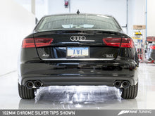 Charger l&#39;image dans la galerie, AWE Tuning Audi C7.5 A6 3.0T Touring Edition Exhaust - Quad Outlet Chrome Silver Tips