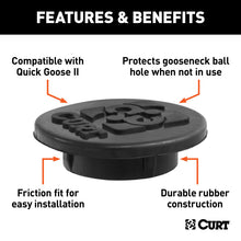 Carica l&#39;immagine nel visualizzatore di Gallery, Curt Quick Goose Gooseneck Hitch Rubber Cap