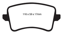Cargar imagen en el visor de la galería, EBC 09-11 Audi A4 2.0 Turbo Yellowstuff Rear Brake Pads