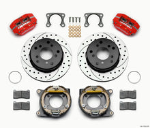 गैलरी व्यूवर में इमेज लोड करें, Wilwood Dynapro Lug Mount P/S Park Brake Kit Drilled Red Big Ford 2.36in Off Bronco 5 x 5.50