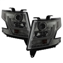 Carica l&#39;immagine nel visualizzatore di Gallery, Spyder Chevy Tahoe / Suburban 2015 -2016 Projector Headlights - DRL LED - Smoke PRO-YD-CTA15-DRL-SM
