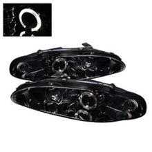 Carica l&#39;immagine nel visualizzatore di Gallery, Spyder Mitsubishi Eclipse 95-96 Projector Headlights LED Halo Smke High H1 Low H1 PRO-YD-ME95-HL-SMC
