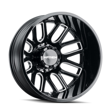 Cargar imagen en el visor de la galería, Mayhem 8107D Cogent Dually 22x8.25 / 8x200 BP / -192mm Offset / 142mm Hub Blk w/ Milled Spokes Wheel