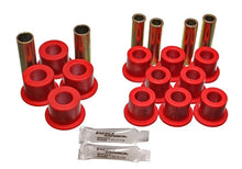 गैलरी व्यूवर में इमेज लोड करें, Energy Suspension 06/86-97 Nissan 720/Hardbody P/U 4WD Red Front Leaf Spring Bushing Set