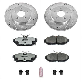 Power Stop 11-14 Ford Mustang Rear Z26 Street Warrior Brake Kit - 2to4wheels