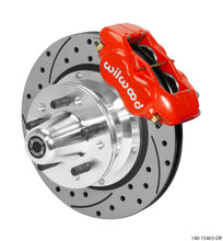 गैलरी व्यूवर में इमेज लोड करें, Wilwood Forged Dynalite Pro Series Front Brake Kit Red Caliper 11.00in SRP Drilled &amp; Slotted Rotor