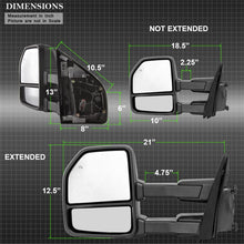Charger l&#39;image dans la galerie, xTune 15-17 Ford F-150 Heated Telescoping Mirrors (Pair) (MIR-FF15015-G4-PWH-SET)
