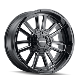 Mayhem 8115 Apollo 20x9 / 8x170 BP / 0mm Offset / 125.2mm Hub Black w/ Milled Spokes Wheel