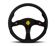 Charger l&#39;image dans la galerie, Momo MOD80 Steering Wheel 350 mm -  Black Suede/Black Spokes