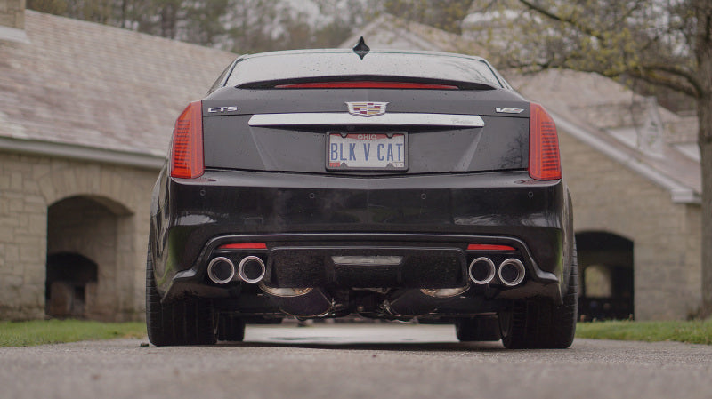 Stainless Works 2016-18 Cadillac CTS-V Sedan Axleback System Dual-Mode Turbo Mufflers 4in Tips - 2to4wheels