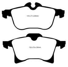 Carica l&#39;immagine nel visualizzatore di Gallery, EBC 08-09 Saturn Astra 1.8 Yellowstuff Front Brake Pads