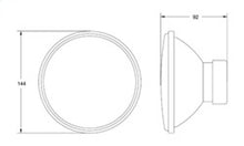 Carica l&#39;immagine nel visualizzatore di Gallery, Hella Universal Halogen Clear Glass Lens Built-In 146mm Headlight (w/o bulb)