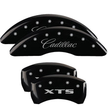 गैलरी व्यूवर में इमेज लोड करें, MGP 4 Caliper Covers Engraved Front &amp; Rear GMC Black finish silver ch