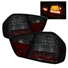 Laden Sie das Bild in den Galerie-Viewer, Spyder BMW E90 3-Series 06-08 4Dr LED Tail Lights Smoke ALT-YD-BE9006-LED-SM
