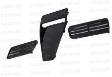 Carica l&#39;immagine nel visualizzatore di Gallery, Seibon 08-09 Mitsubishi Evo X Carbon Fiber Hood Scoop - Only Fits OEM Hoods (Not Seibon Hoods)