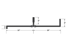 Laden Sie das Bild in den Galerie-Viewer, Fleece Performance Universal Pre-Formed 5/8in ID Hose w/ 90 Deg. Ends/1in ID T-Fitting