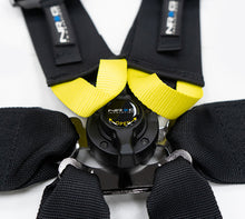 Carica l&#39;immagine nel visualizzatore di Gallery, NRG FIA 6pt 2in. Shoulder Belt for HANS Device/ Rotary Cam Lock Buckle/ 3in. Waist Belt - Black