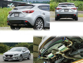 HKS 15+ Mazda 3 2.0L (Hatchback) Legamax Premium Exhaust System - 2to4wheels