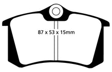 Laden Sie das Bild in den Galerie-Viewer, EBC 10-13 Audi A3 2.0 TD Redstuff Rear Brake Pads