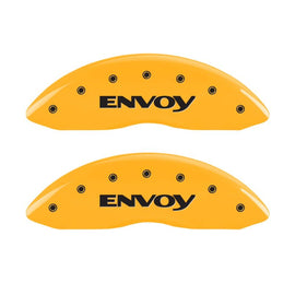 MGP 4 Caliper Covers Engraved Front & Rear Envoy Yellow Finish Black Char 2005 GMC Envoy XL