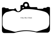 Laden Sie das Bild in den Galerie-Viewer, EBC 07-08 Lexus GS350 3.5 RWD Redstuff Front Brake Pads
