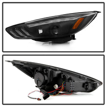 Charger l&#39;image dans la galerie, Spyder 15-18 Ford Focus Projector Headlights - Seq Turn Light Bar - Black PRO-YD-FF15-LBSEQ-BK