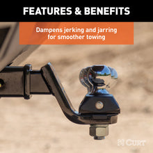 Carica l&#39;immagine nel visualizzatore di Gallery, Curt RockerBall 3in Drop Cushion Hitch Trailer Ball
