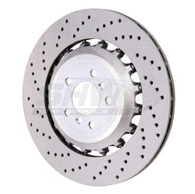 Carica l'immagine nel visualizzatore di Gallery, SHW 11-16 BMW M5 4.4L Left Rear Cross-Drilled Lightweight Brake Rotor