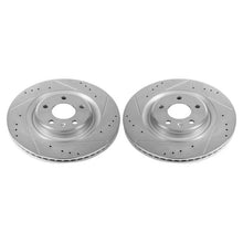 Carica l&#39;immagine nel visualizzatore di Gallery, Power Stop 17-19 Audi A4 Rear Evolution Drilled &amp; Slotted Rotors - Pair