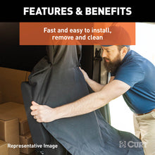 Carica l&#39;immagine nel visualizzatore di Gallery, Curt Seat Defender 58in x 63in Removable Waterproof Gray XL Bench Truck Seat Cover