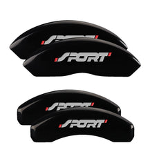 Charger l&#39;image dans la galerie, MGP 4 Caliper Covers Engraved Front &amp; Rear No bolts/Sport Black finish silver ch