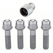 Laden Sie das Bild in den Galerie-Viewer, McGard Wheel Lock Bolt Set - 4pk. (Radius Seat) M14X1.5 / 17mm Hex / 45.0mm Shank Length - Chrome