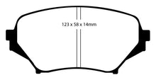 गैलरी व्यूवर में इमेज लोड करें, EBC 06-15 Mazda Miata MX5 2.0 Yellowstuff Front Brake Pads