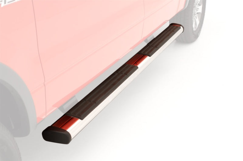 Lund 07-17 Chevy Silverado 1500 Ext. Cab 6in. Oval Straight Chrome Nerf Bars - Chrome