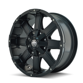 Mayhem 8030 Chaos 22x12 / 8x165.1 BP / -44mm Offset / 130.8mm Hub Matte Black Wheel