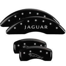 Cargar imagen en el visor de la galería, MGP 4 Caliper Covers Engraved Front &amp; Rear Acura Black finish silver ch
