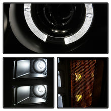 Charger l&#39;image dans la galerie, Spyder GMC Sierra 1500/GMC Sierra Denali 08-13 Projector LED Halo- LED All Blk PRO-YD-GS07-HL-BKV2