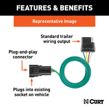 Load image into Gallery viewer, Curt 99-00 Dodge Ram 2500 Van Custom Wiring Connector (4-Way Flat Output)