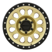 Load image into Gallery viewer, Method MR315 17x8.5 0mm Offset 6x120 67mm CB Gold/Black Street Loc Wheel