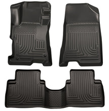 Carica l'immagine nel visualizzatore di Gallery, Husky Liners 11-12 Hyundai Sonata WeatherBeater Combo Black Floor Liners