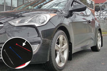 Laden Sie das Bild in den Galerie-Viewer, Rally Armor 12-13 Hyundai Veloster UR Black Mud Flap w/ Red Logo